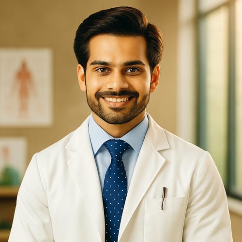 Headshot of Dr. Krishna, a dynamic healthcare professional