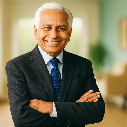 Headshot of Dr. Manmohan, an experienced healthcare leader